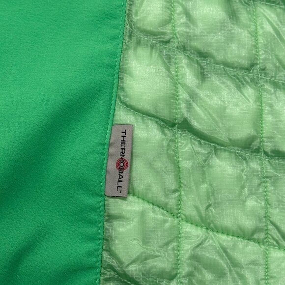 The North Face Thermoball Hybrid Hoodie Jacket Womens Small Green Puffer Light‎ - Picture 7 of 16